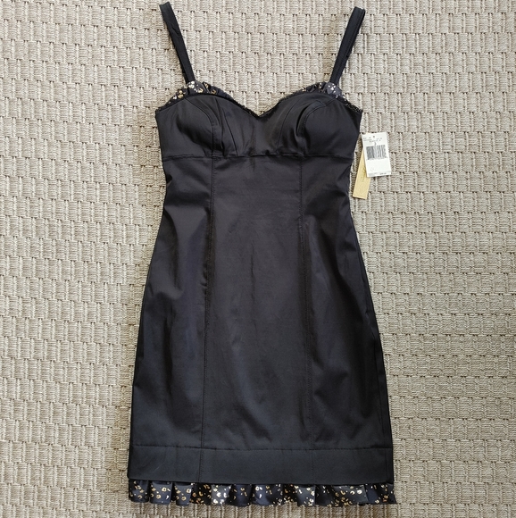 SEXY Guess Jeans Bodycon Mini Evening Dress Sz 3 - Picture 5 of 9